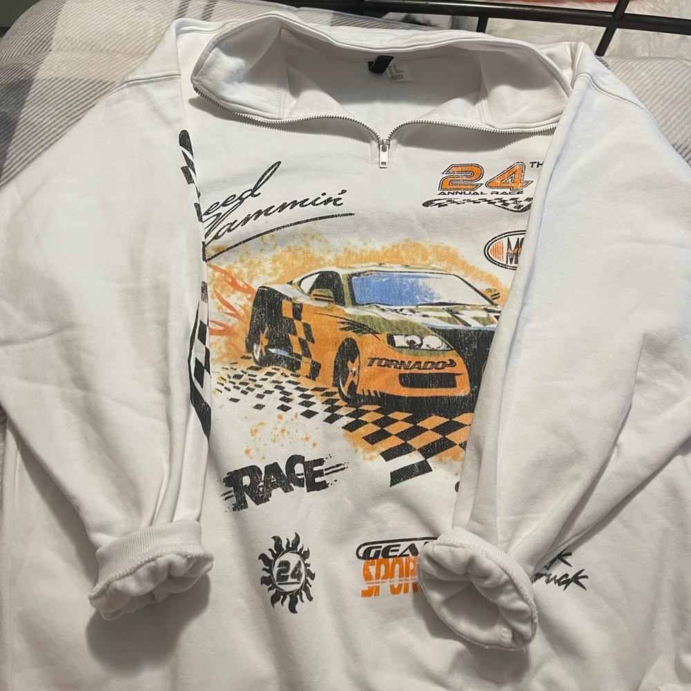 H&M half zip crew neck